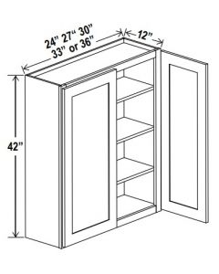 42"H Double Doors Wall Cabinets
