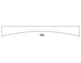 ARCHED VALANCE - SHAKER WHITE - cntcabinet