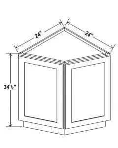 Base End Cabinet - Shaker White - cntcabinet
