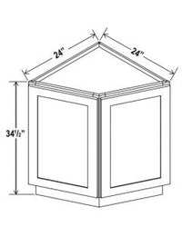 Base End Cabinet - Shaker White