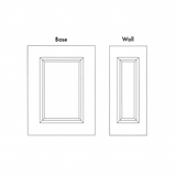 BASE END DECORATIVE DOOR PANELS-  SHAKER CARAMELA