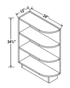 Base End Shelf - Shaker White - cntcabinet