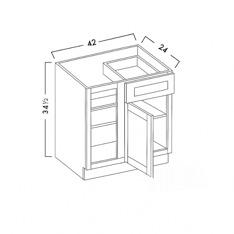 BLIND BASE CABINET - SHAKER CARAMELO
