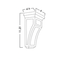 CORBELS -  SHAKER CARAMELO