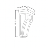 CORBELS -  SHAKER GRAY