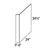 DISHWASHER RETURN PANEL - SHAKER WHITE