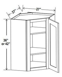 Diagonal Corner Wall Cabinet