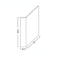 DISHWASHER RETURN PANEL -  SHAKER GRAY
