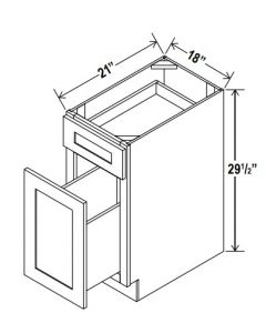 DOCUMENT FİLE BASE CABINET  - SHAKER WHITE