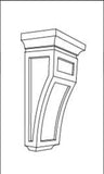 CORBELS - SHAKER WHITE - cntcabinet