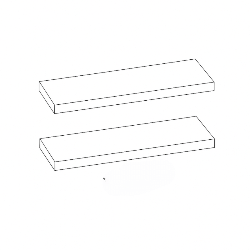 FLOATING WALL SHELF -  SHAKER CARAMELO