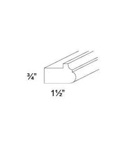 LIGHT RAIL MOLDING - SHAKER WHITE