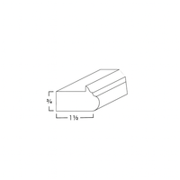 LIGHT RAIL MOLDING -  SHAKER CARAMELO