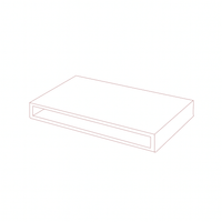 MAPLE FLOATING SHELF - SHAKER GRAY