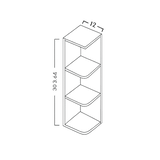 OPEN END WALL END SHELF-  SHAKER CARAMELO