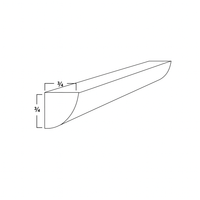 QUARTER ROUND MOLDING -  SHAKER GRAY