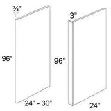 REFRIGERATOR END PANEL - SHAKER WHITE - cntcabinet