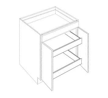 ROLL OUT TRAY - SHAKER WHITE