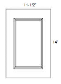 SAMPLE DOOR - SHAKER WHITE