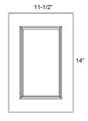 SAMPLE DOOR - SHAKER WHITE