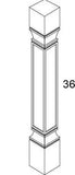 STANDARD POST - SHAKER WHITE - cntcabinet