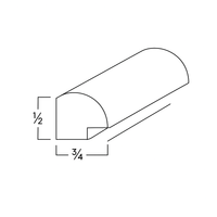 SCRIBE MOLDING -  SHAKER CARAMELO