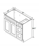 Vanity Combo Cabinets - Right Side Drawers - cntcabinet