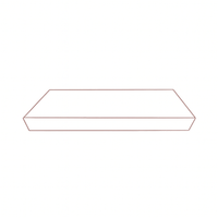 WALNUT FLOATING SHELF - SHAKER GRAY