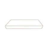 WALNUT FLOATING SHELF - SHAKER GRAY